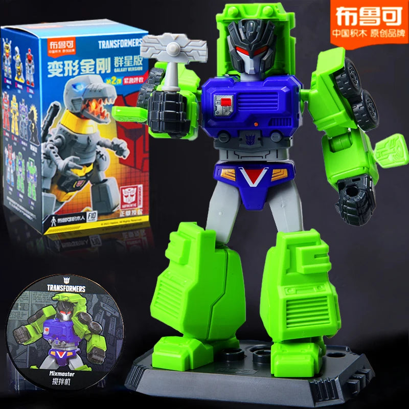 Blokees Transformers One Anime Movies Optimus Prime Bumblebee Starscream Soundwave Shockwave Cartoon Anime Robot Assembled Toy