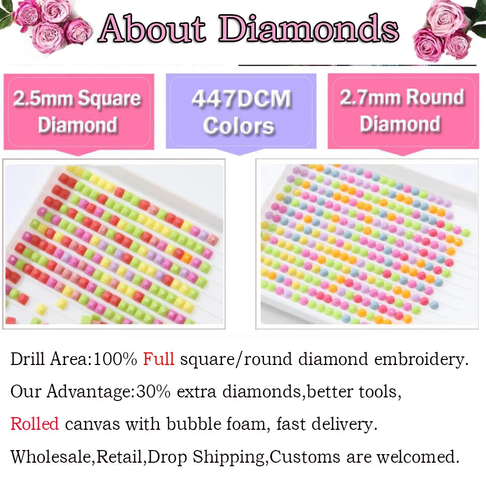 DIY Diamond Painting Abstract Woman Diamond Art Painting Kits 5D Full Round Square Drill,Diamond Art Kits for Adults,Home Decor