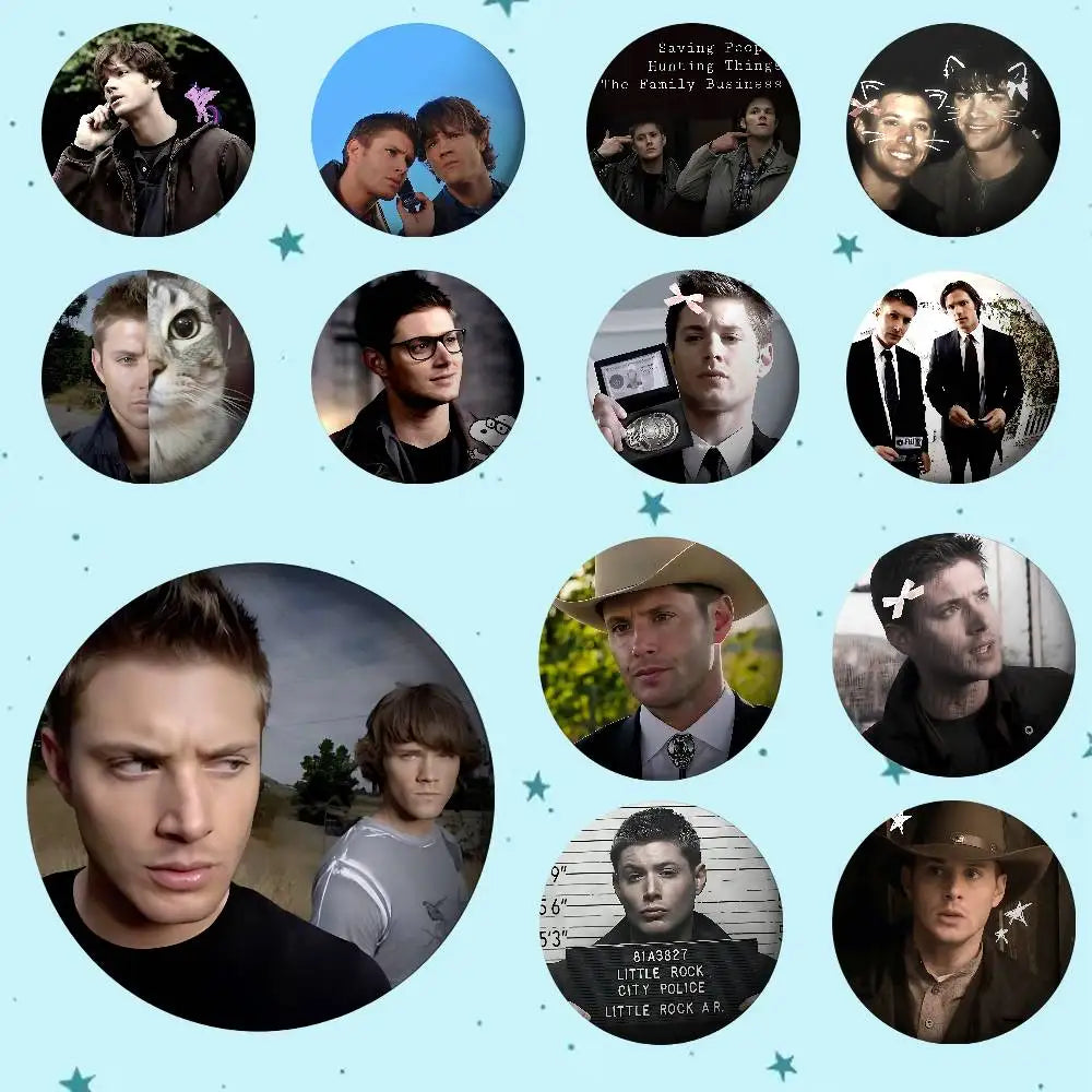 TV S-Supernatural Round Exquisite Badge Brooches Creative Pins For Clothes Hat Backpack Gift Accessories