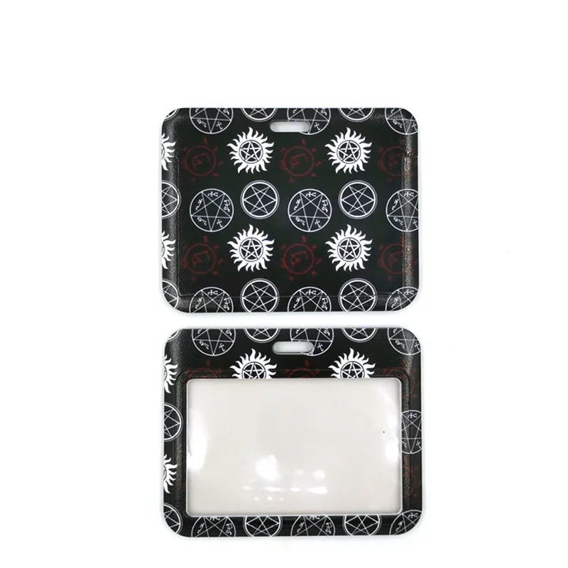 Supernatural SPN Fashion Women Card Holder Lanyard Colorful Badge Reel Nurse Doctor Student Exhibition ID Card Clip Badge Holder