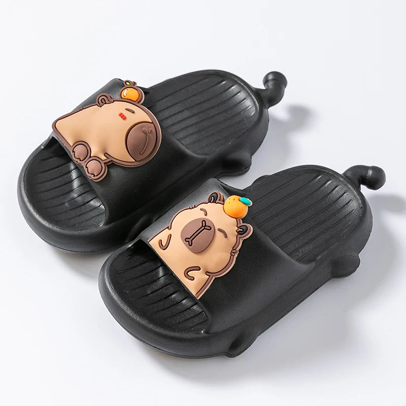 Capybara Children's Toddler Slides Light Weight And Wear Resistance House Slippers For Boys Girls Outdoor Casual Footwear Summer