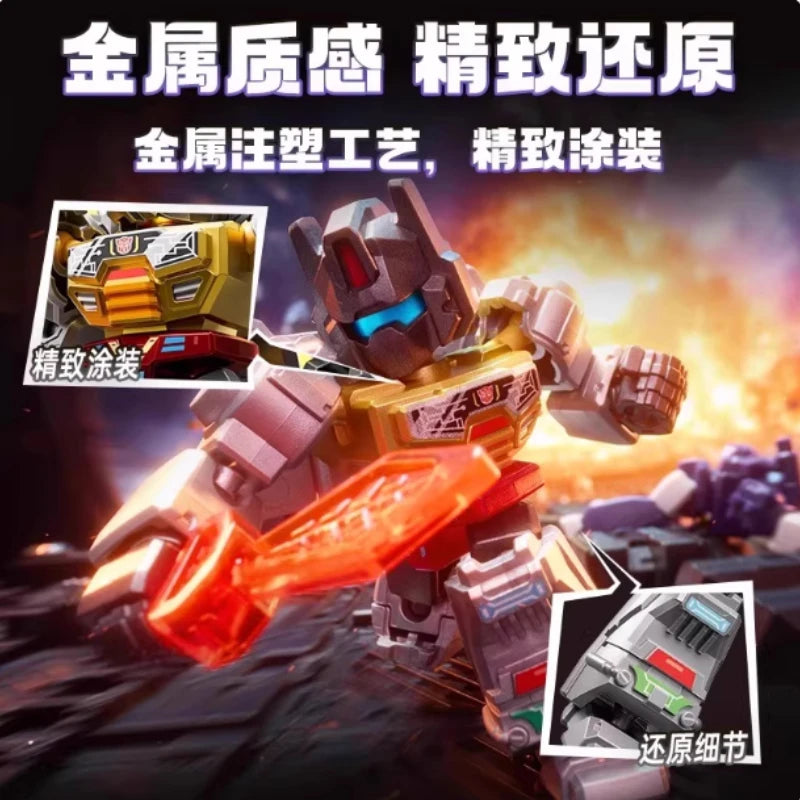 BLOKEES Transformers Building Block Man Star Edition 3nd Grimlock Soundwave Pocket Blind Box Mini Assembling Toy Children's Gift