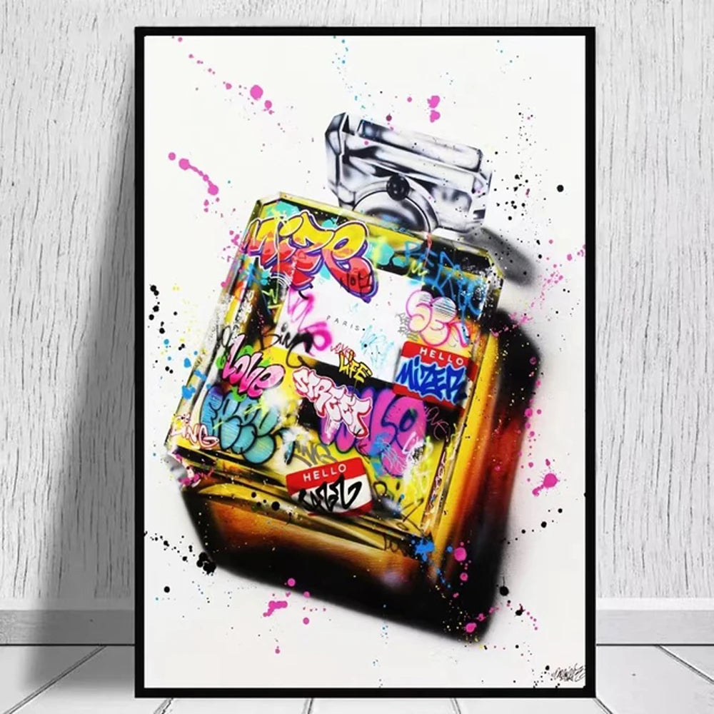 5d Diamond Painting Graffiti Perfume Street Art Full Diamond Embroidery Modern Fashion Women Bedroom Mosaic Home Decoration Gift