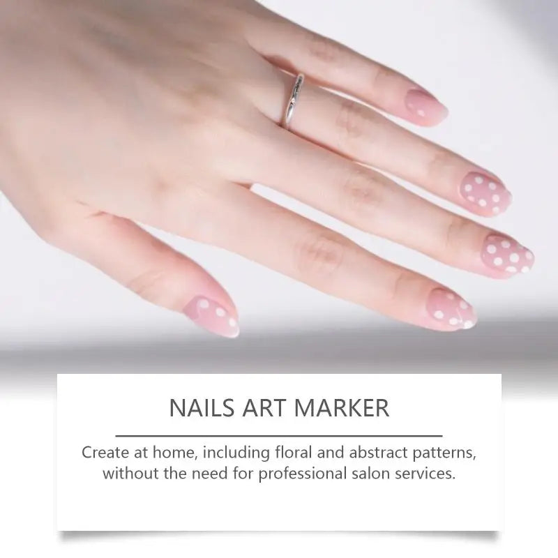 12Pcs Nail Marker Drawing Acrylic Paint Pens Nail Art Graffiti Pen Set Waterproof Nail Painting Manicure Extra Fine 0.5mm