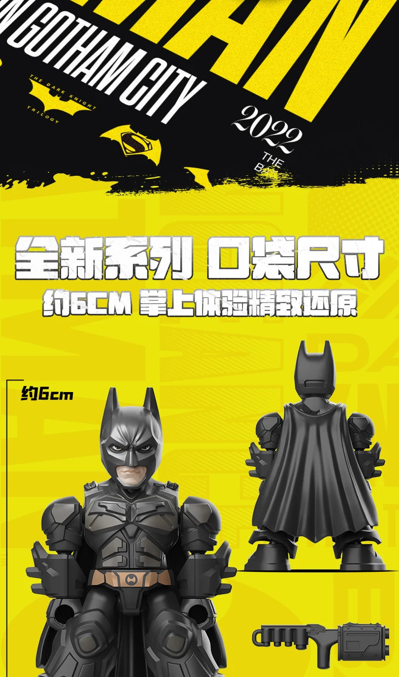 Original Blokees DC Marvel Hero Batman Star Edition Series Blind Box Toy Batman Motorcycle Collectible Perfect Christmas Gift