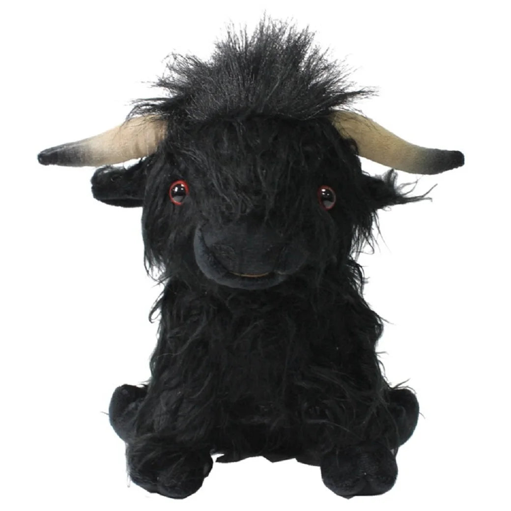 Cute Highland Cow Plush Toys Stuffed Animal Toy Dolls Simulation Long Hair Cow Plush for Kids Birthday Gift Home Decoration