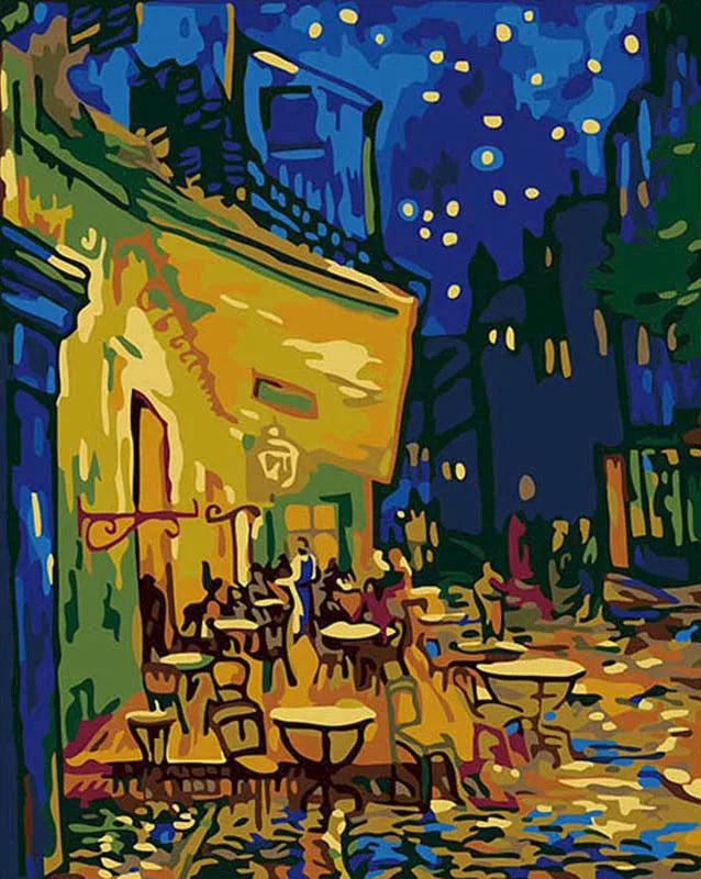 GATYZTORY Van Gogh Oil Painting By Numbers Scenery Paint By Numbers On Canvas Landscape Frameless Home Decor