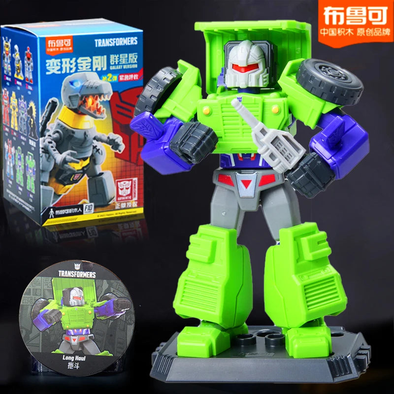 Blokees Transformers One Anime Movies Optimus Prime Bumblebee Starscream Soundwave Shockwave Cartoon Anime Robot Assembled Toy