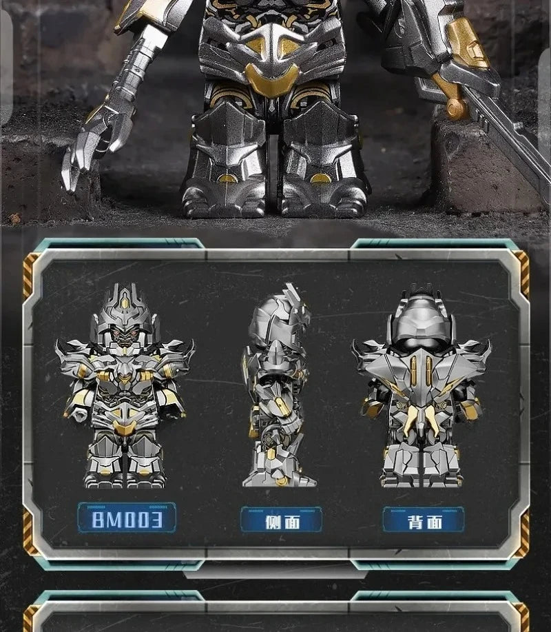 Optimus Transformers Blocks Small Particles MOC Megatron Children's Assembly Toy Bumblebee Model Desktop Ornament Holiday Gifts