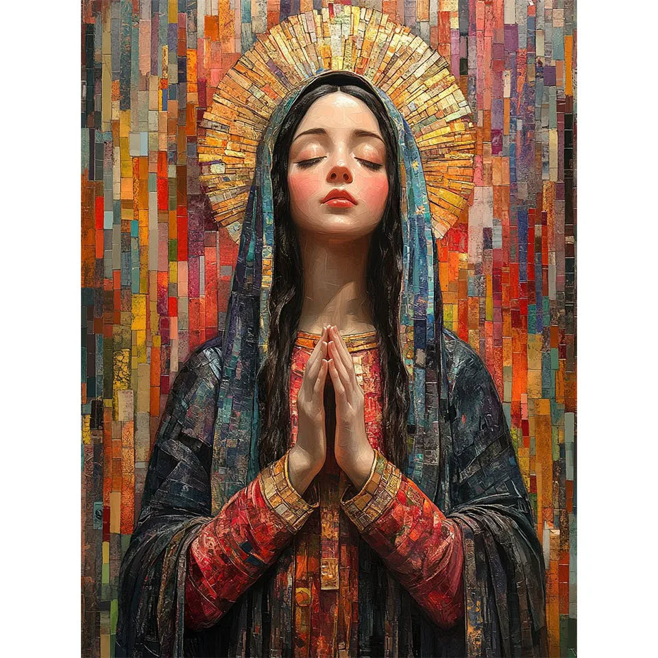 5D Diamond Painting art kit Religious Embroidery Mosaic Madonna DIY Full square Cross Stitch Handmade gift for Home wall Decor