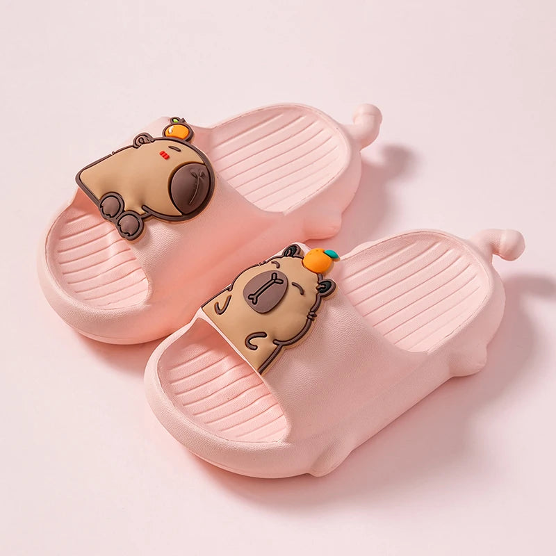 Capybara Children's Toddler Slides Light Weight And Wear Resistance House Slippers For Boys Girls Outdoor Casual Footwear Summer