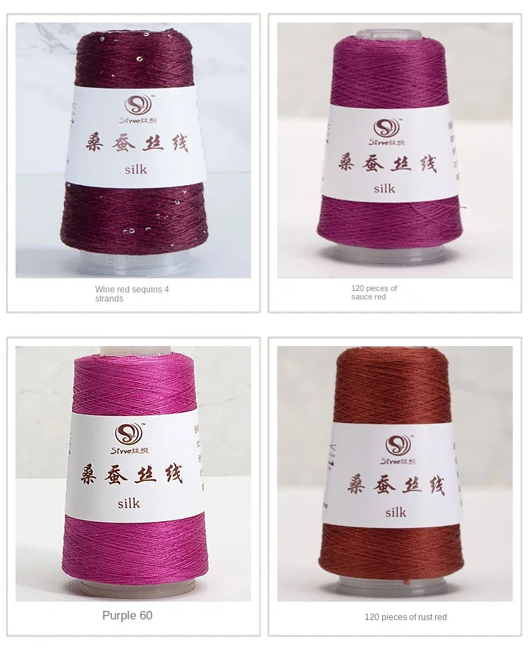 Real Silk Yarns for Knitting and Crochet