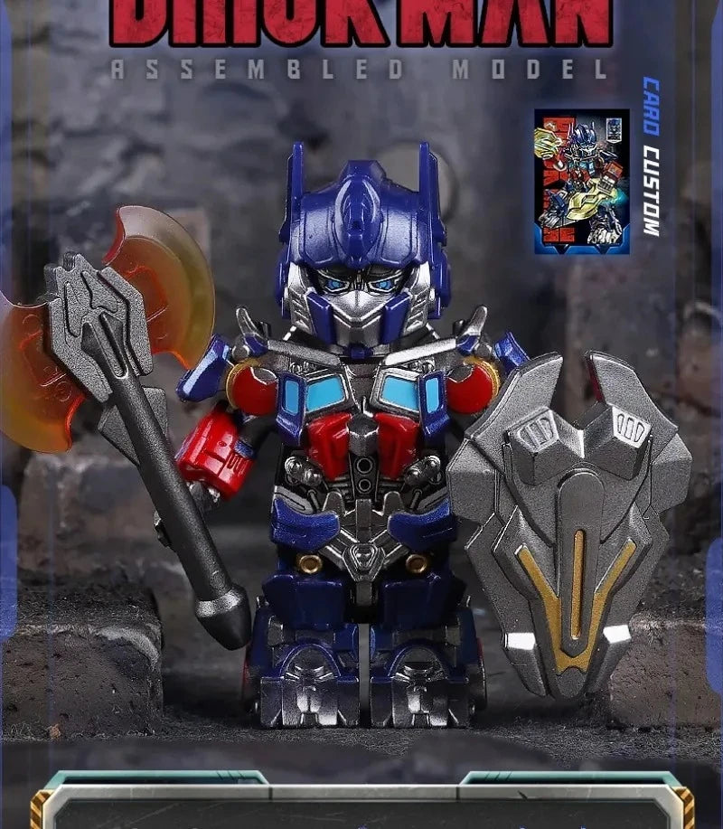 Optimus Transformers Blocks Small Particles MOC Megatron Children's Assembly Toy Bumblebee Model Desktop Ornament Holiday Gifts