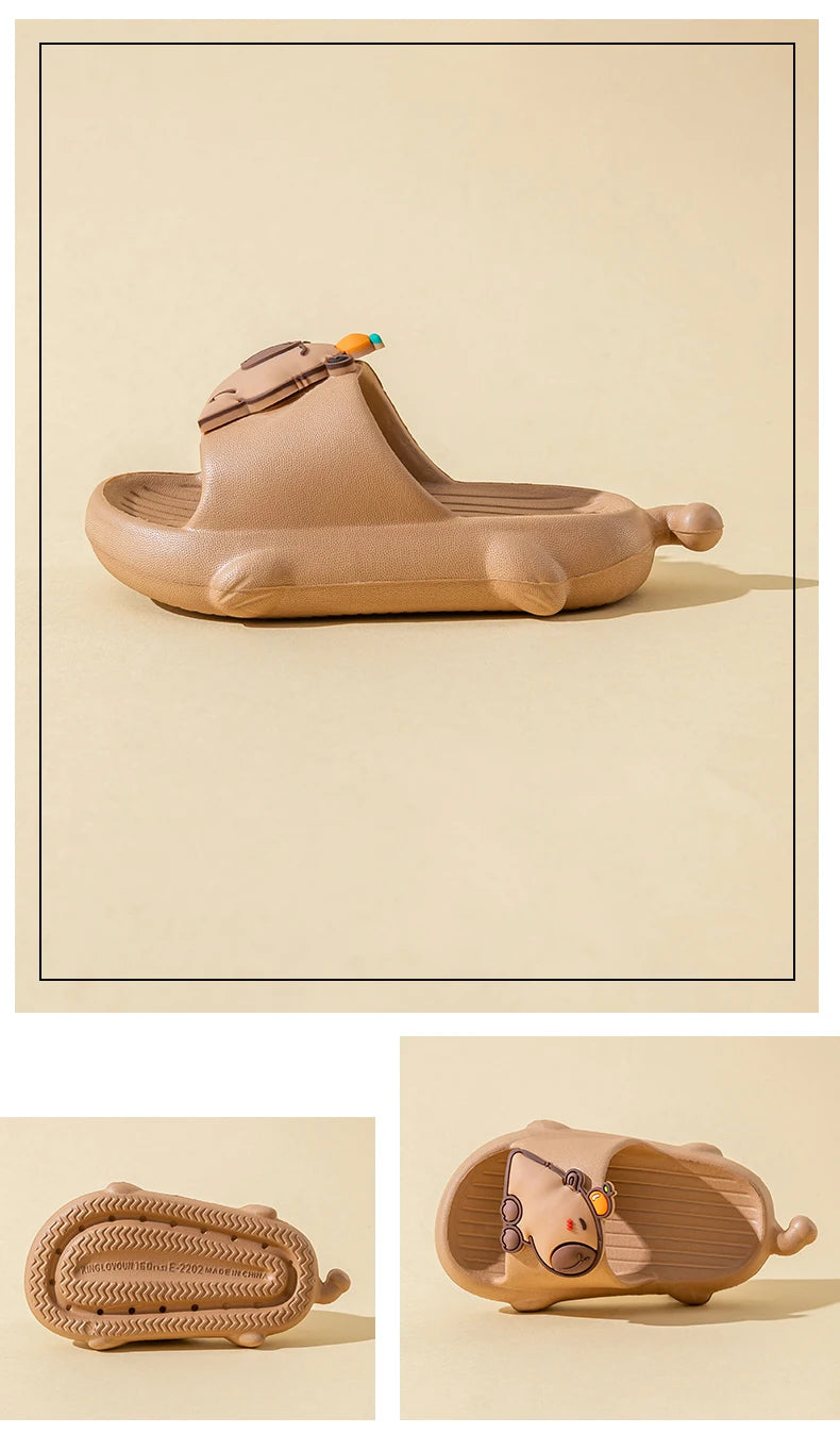 Capybara Children's Toddler Slides Light Weight And Wear Resistance House Slippers For Boys Girls Outdoor Casual Footwear Summer