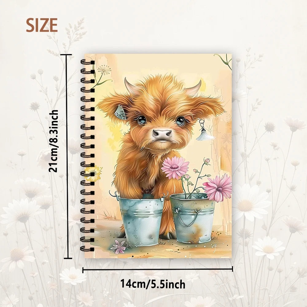 Highland Cow Notebook,Journal,Blank Lined Pages,Ideal Gift for Note-Taking, Inspiring for Men and Women, Perfect for Students