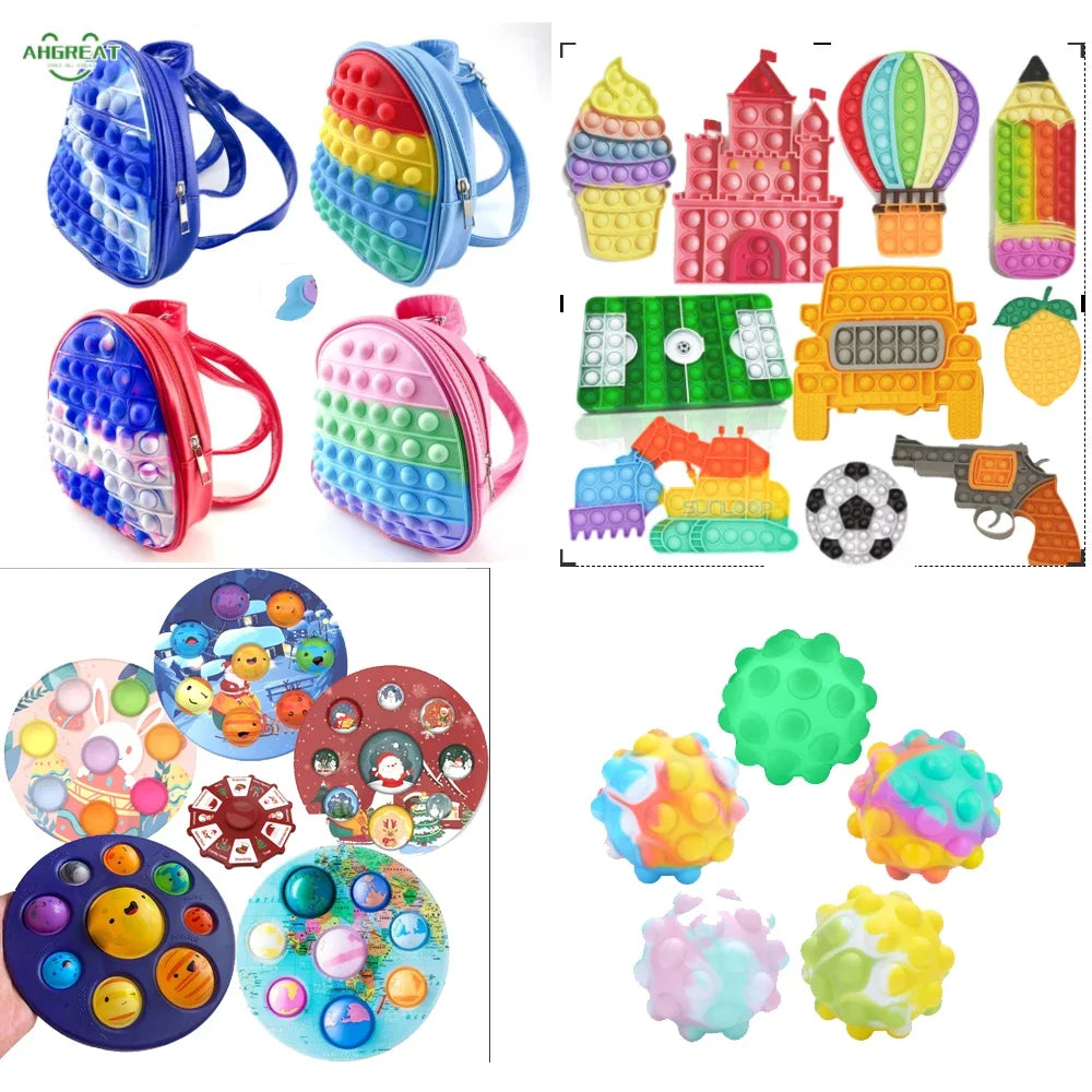 6-24pcs Random Fidget Toys Pop Mysterious Gifts Pack blind box Different Fidget Set Antistress Relief Toys for Children Adult