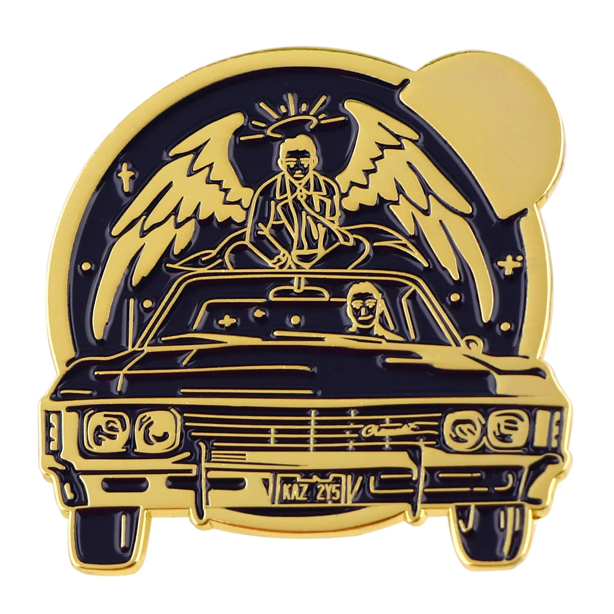 Classic TV Show Supernatural Brooches for Women Lapel Pins Badges on Backpack Clothing Accessories Creative Jewelry Fans Gift