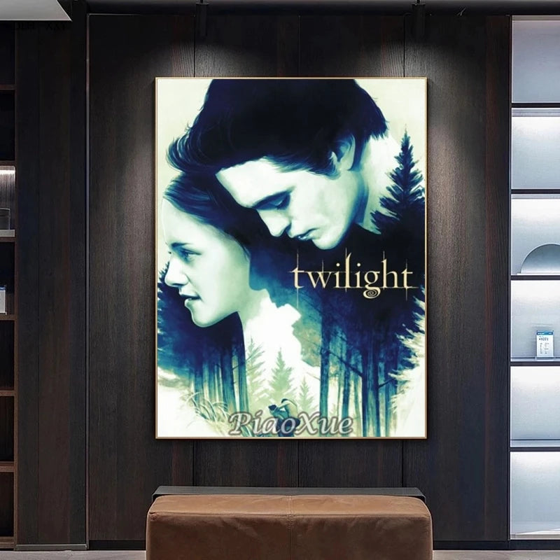 5D DIY  Diamond Painting  Twilight Movie Poster TV  Drama Cross Stitch Kit Embroidery Mosaic Home Decor Art diamond art painting