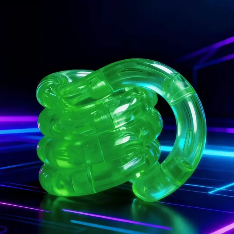 1/3/5pcs Deformable Rope Crystal Twist Rope Pressure Stress Relief Toys Rrainbow Color Deformation Rope Knot Anti Stress Toys