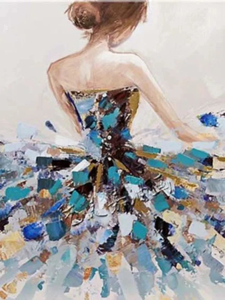 5D Diamond Painting Ballerina Full Round Portrait Diamond Mosaic Diy Diamond Embroidery Art Cross Stitch Home Decoration Gift