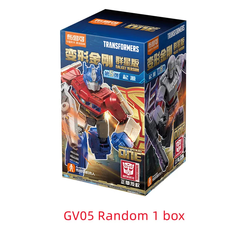 Blokees Transformers One Anime Movies Optimus Prime Bumblebee Starscream Soundwave Shockwave Cartoon Anime Robot Assembled Toy
