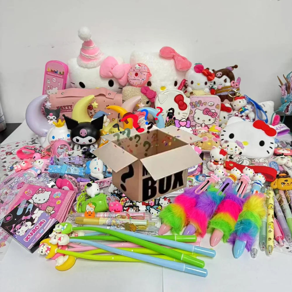 SANRIO Surprise Gift Box Gift Set: Randomly send 10/20/30pcs gifts, fashionable Hello Kitty, perfect for parties and holidays, d