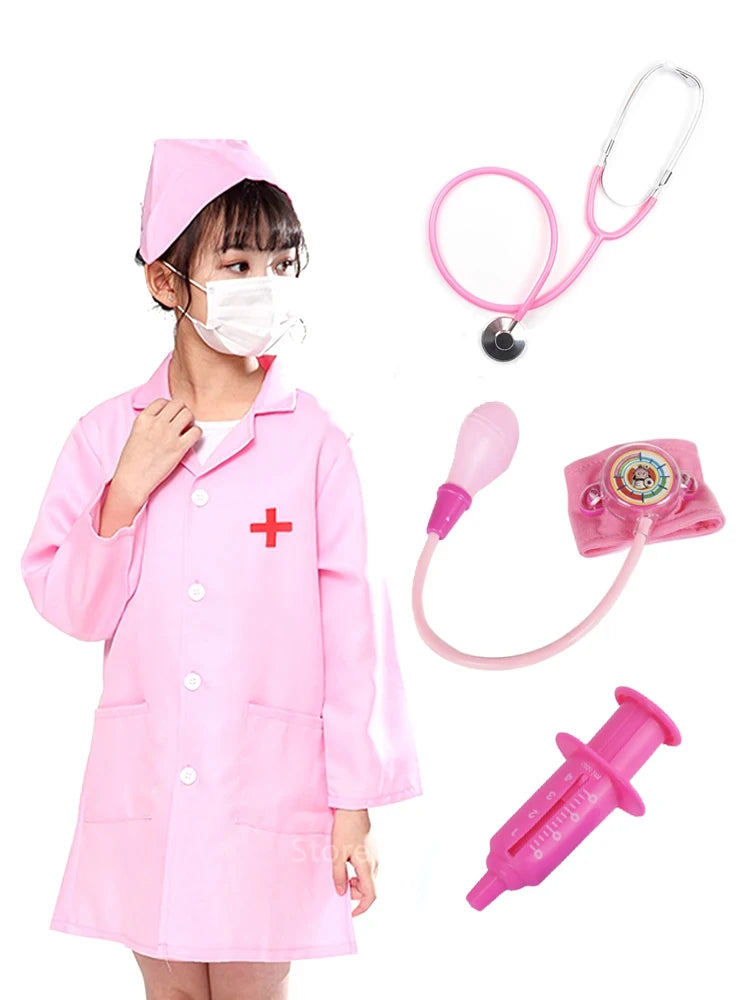 Children Simulation Doctor Toys Pretend Play Plastic Gift for Fun Role Playing Game Dress Up Costume Birthday Presents TMZ