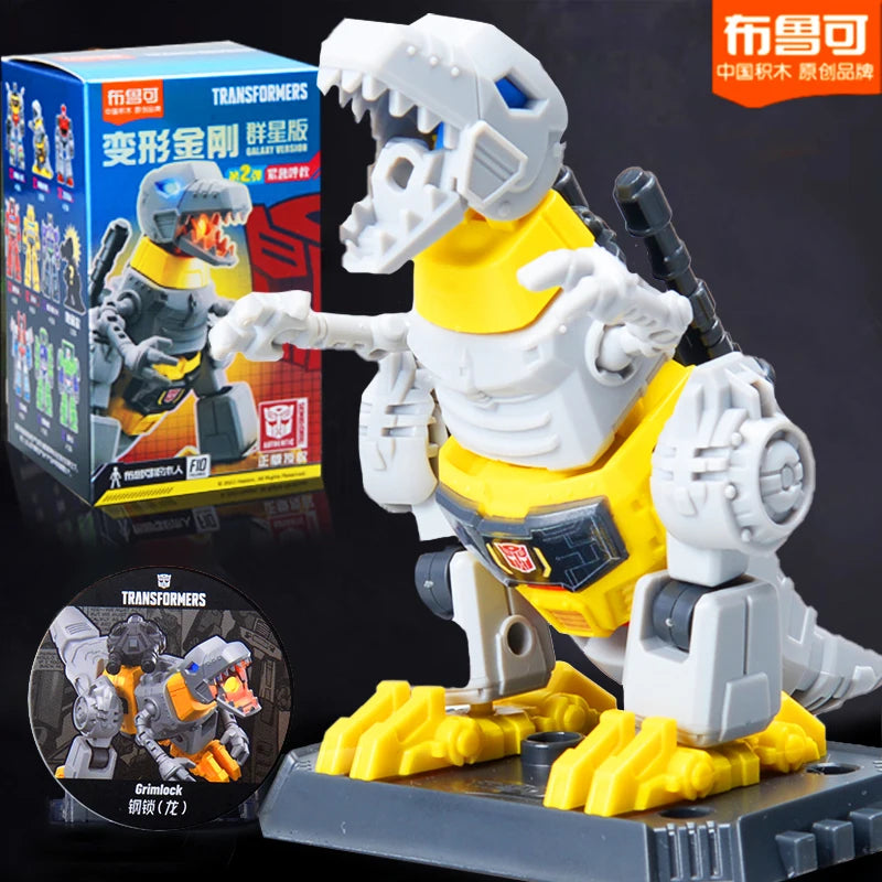 Blokees Transformers One Anime Movies Optimus Prime Bumblebee Starscream Soundwave Shockwave Cartoon Anime Robot Assembled Toy