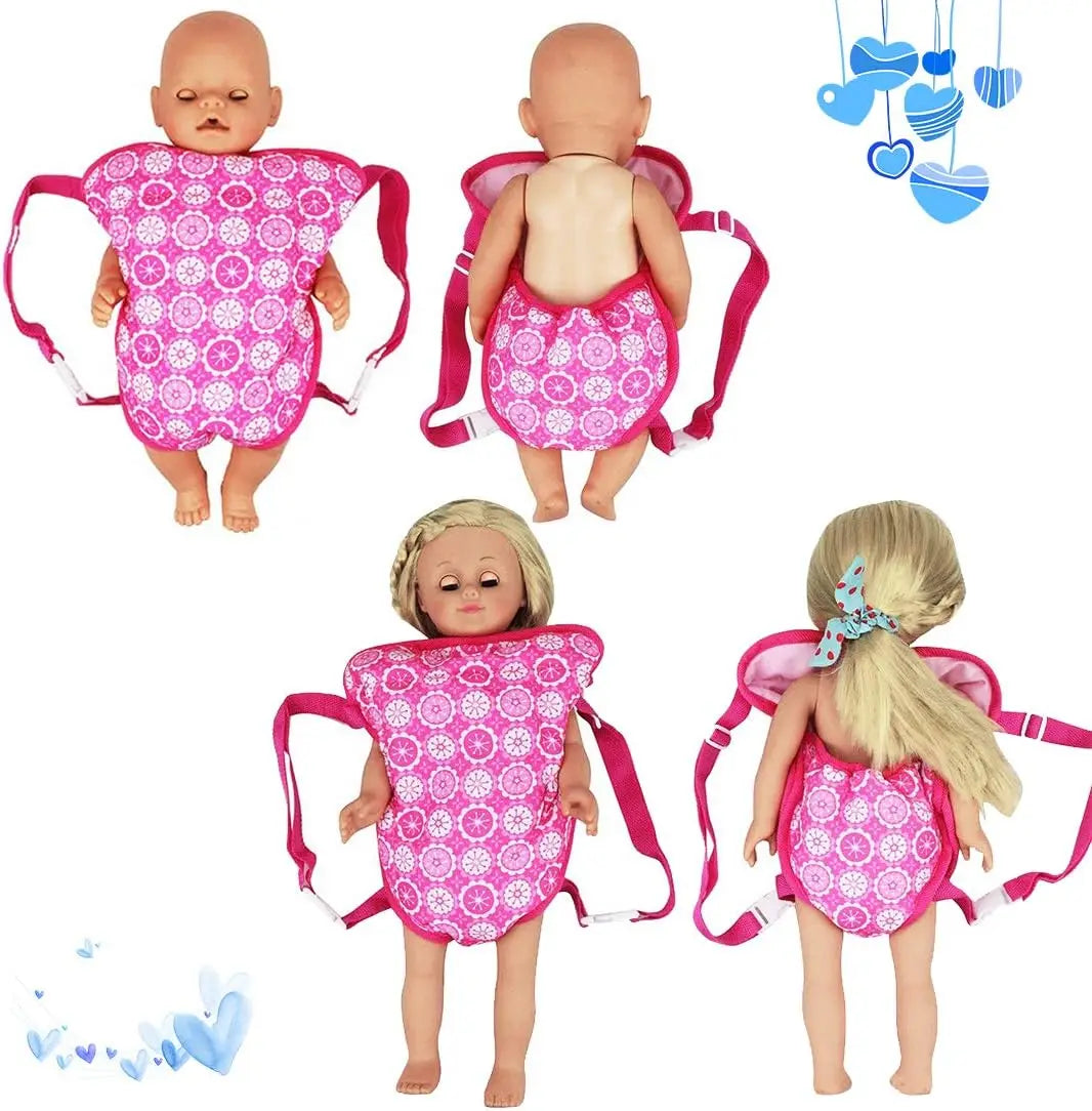Alpaca Style Dolls Out Going Carry Bag 43-45cm Newborn Doll Clothes Accessories Christmas Birthday Gift18 Inch Doll Backpack Bag
