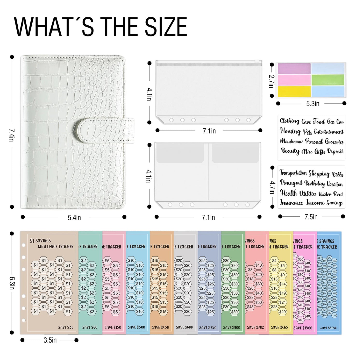 100 Envelopes Eave Money, 52 Weeks Save Challenge, 30 Days Save, Euros USD Cash Envelopes Budget Planner Easy To Save