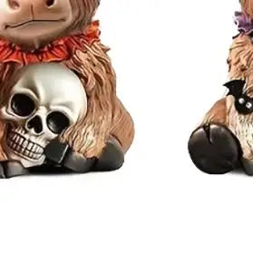 Highland Cow Figurines Resin Figurine Brown Cattle Statue Resin Table Shelf Decor For Bookshelf Home Apartment Desktop Bedroom