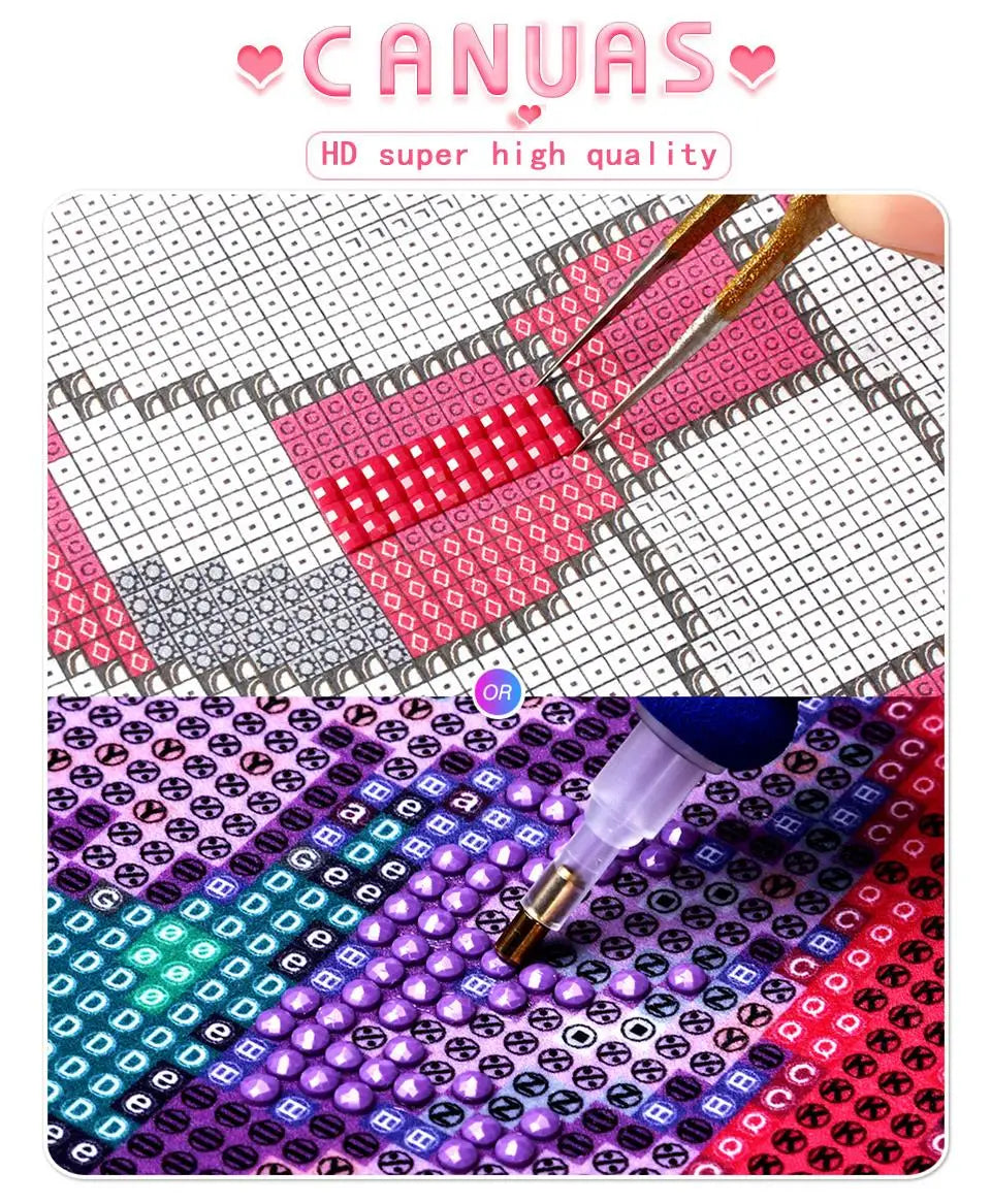 5D Diamond Art Painting Kits New 2024 Embroidery Jewelry Mosaic Cross Stitch Pikachu Bulbasaur Home Decor Children's Gift Crafts