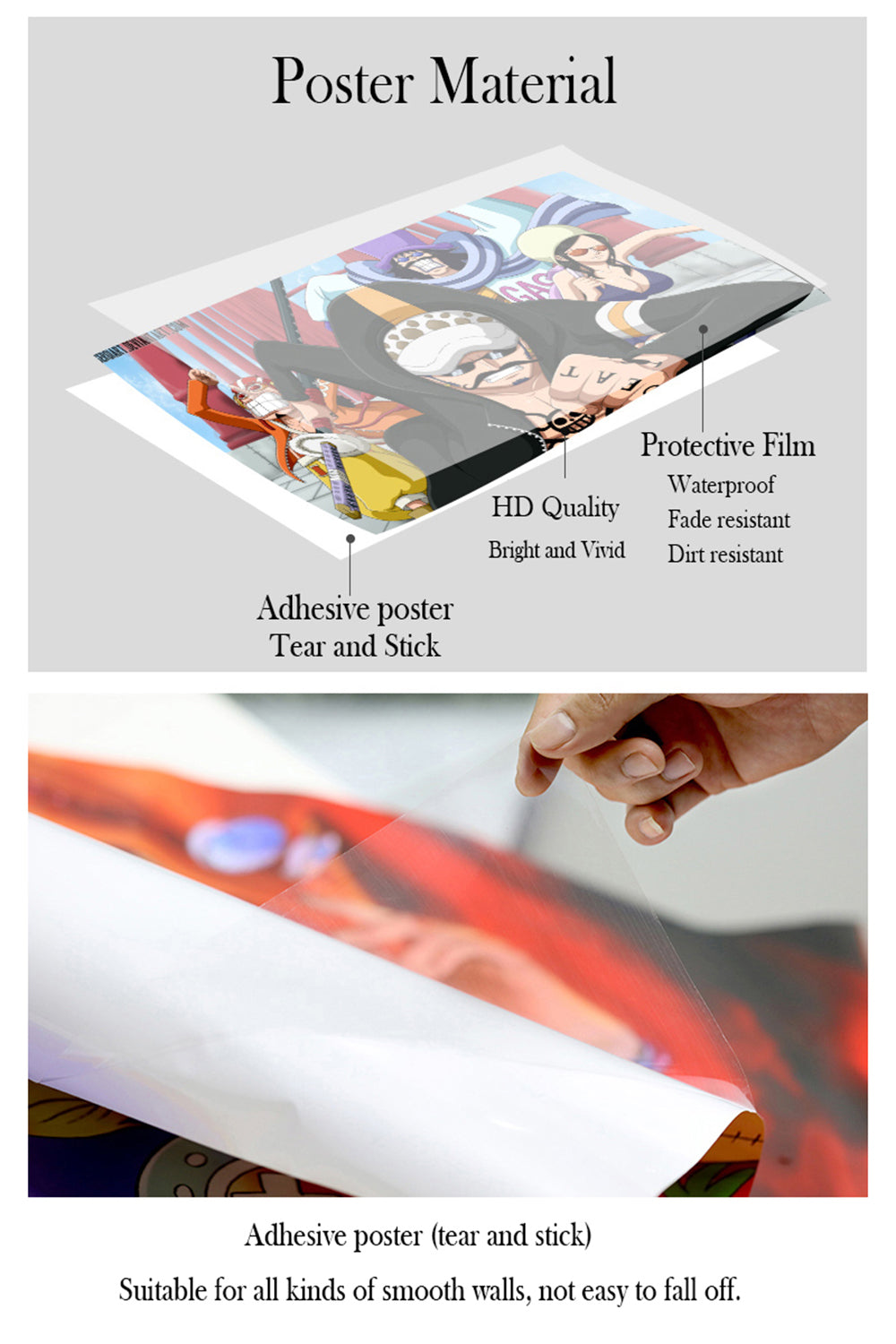 1pc Tv Show Supernatural Poster Self-adhesive Art Waterproof Paper Sticker Coffee House Bar Room Wall Decor