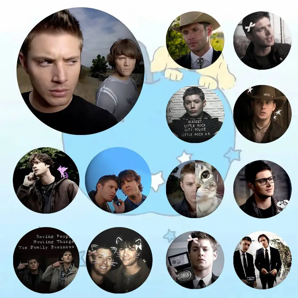 TV S-Supernatural Round Exquisite Badge Brooches Creative Pins For Clothes Hat Backpack Gift Accessories
