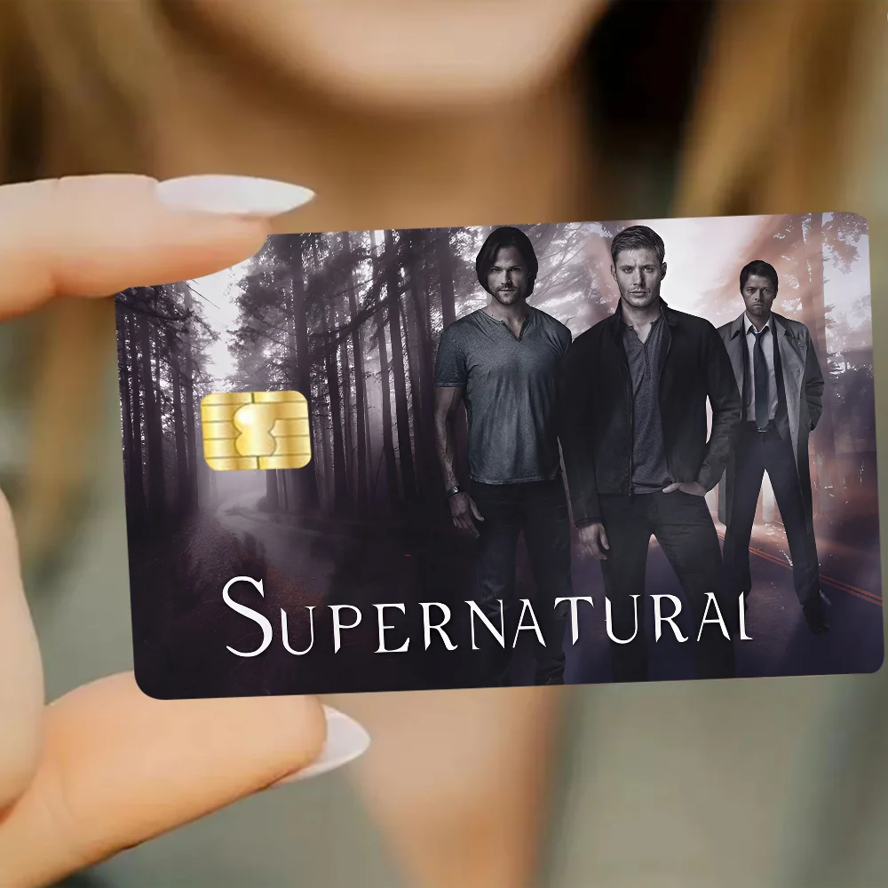 TV Play Series Supernatural Movie100% Hot Sale Amine Credit Debit Bank Card Bus Card Film Skin Sticker