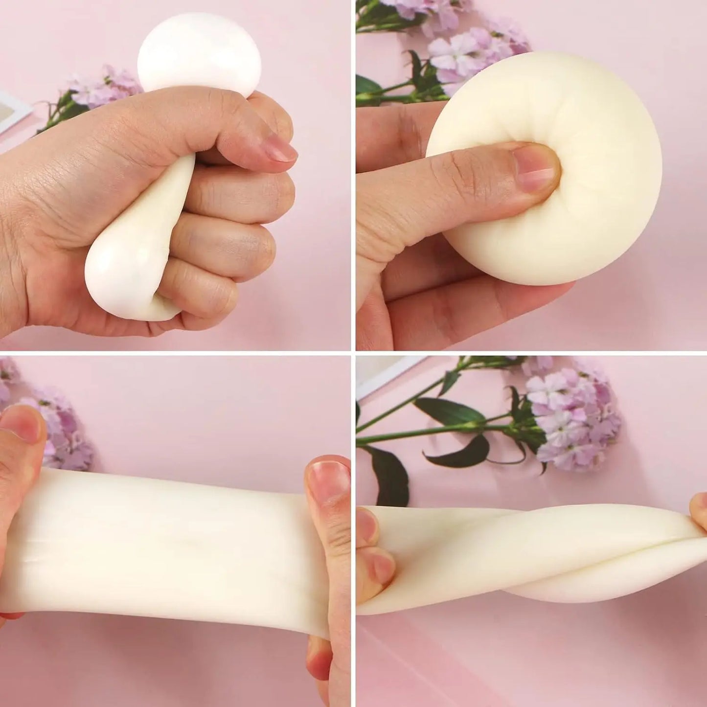 1PC Dumpling Stress Balls Fidget Sensory Toy Simulation Food with Little Steamer Squeeze Dough Ball Stress Relief Hand Toy