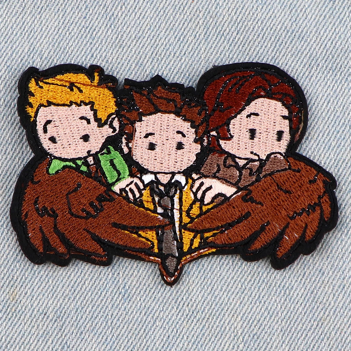 Supernatural TV Series Patch Iron On Patches For Clothing Stickers Embroidered Patches On DIY Clothes Stripes For Students