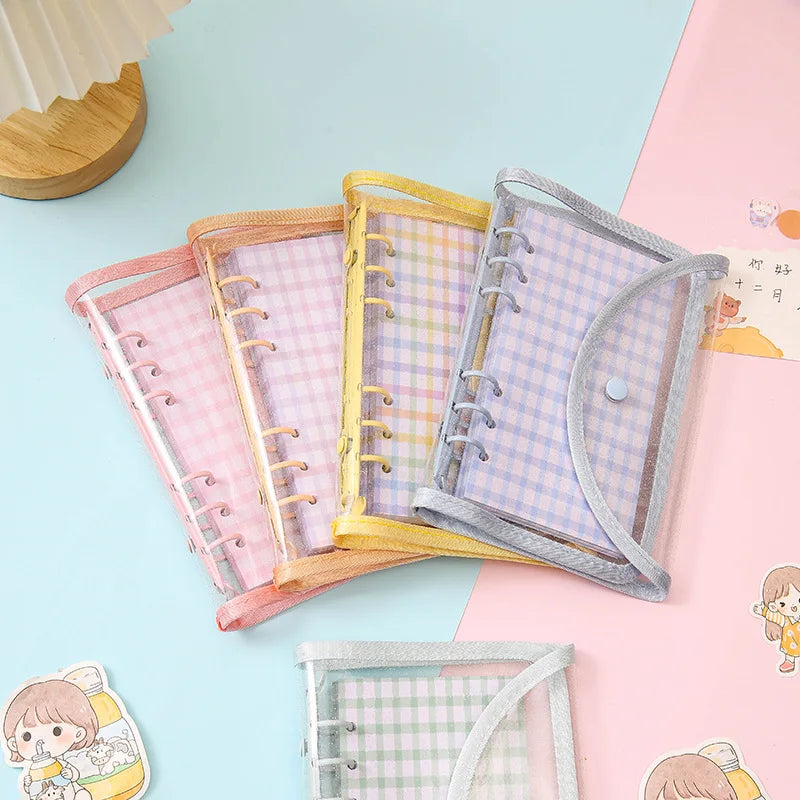 Cute Colour Grid A5/A6 Loose Leaf Notebook Refill Spiral Binder