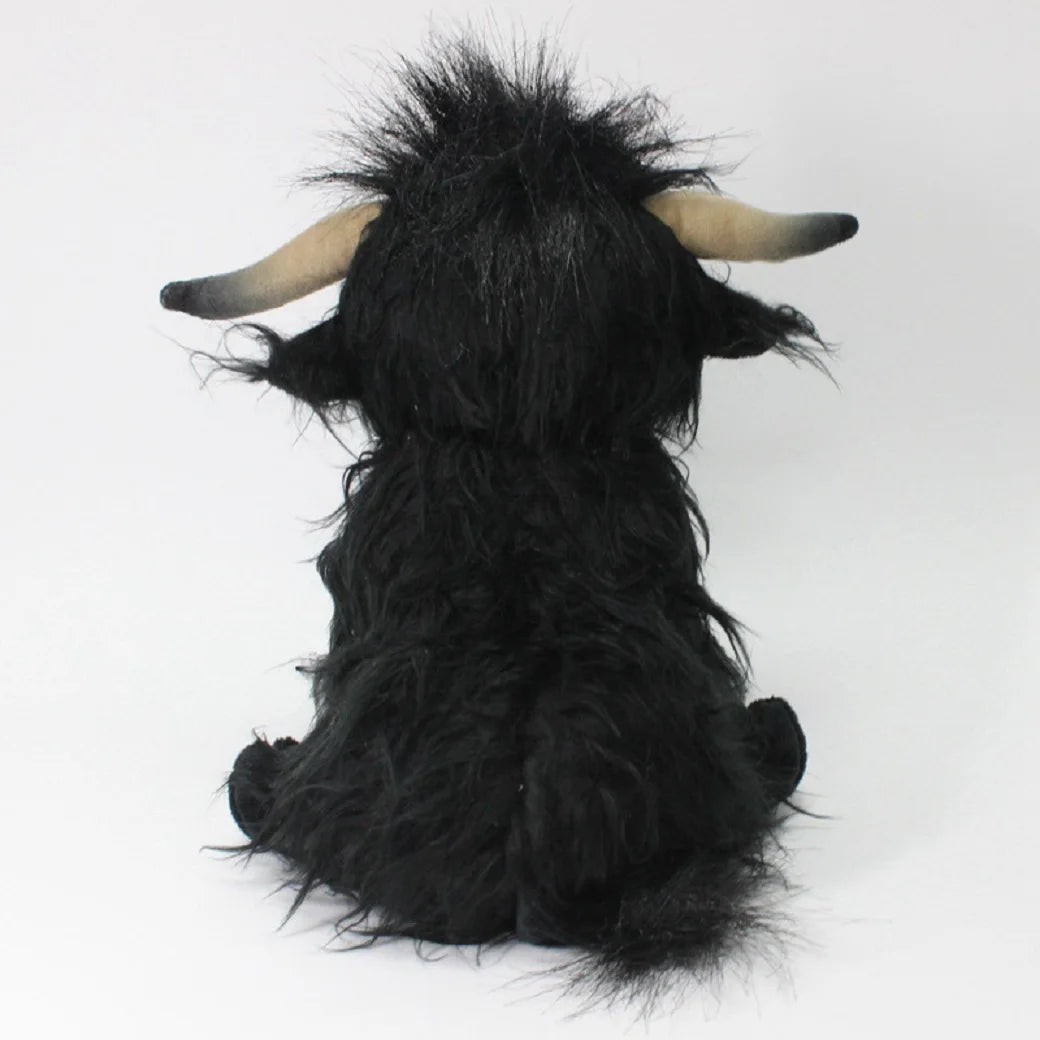 Cute Highland Cow Plush Toys Stuffed Animal Toy Dolls Simulation Long Hair Cow Plush for Kids Birthday Gift Home Decoration