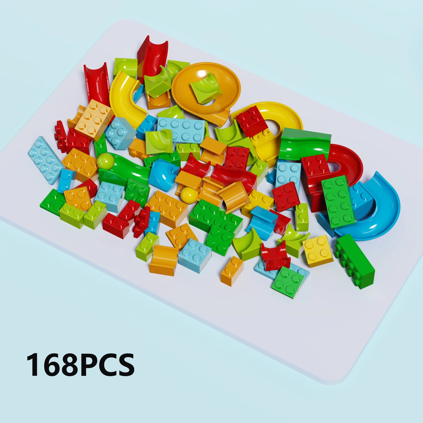 1000pcs Marble Run Building Blocks Bulk Set STEM Educational Toy for Kids Creative DIY Race Track Construction Kit for Learning