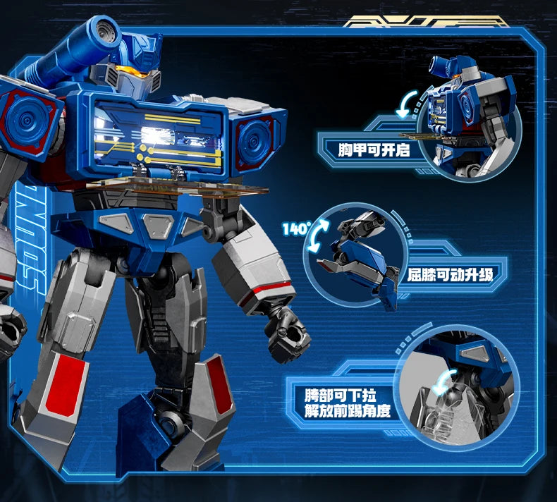 Original Blokees Transformers Optimus Prime The Fallen Shockwave Building Block Sentinel Prime Megatron Scourge Movie Toys Gifts