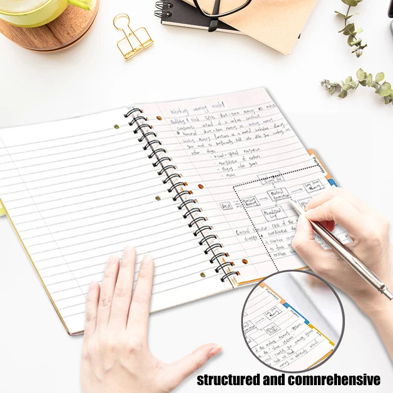 Spiral Notebook with Tabs