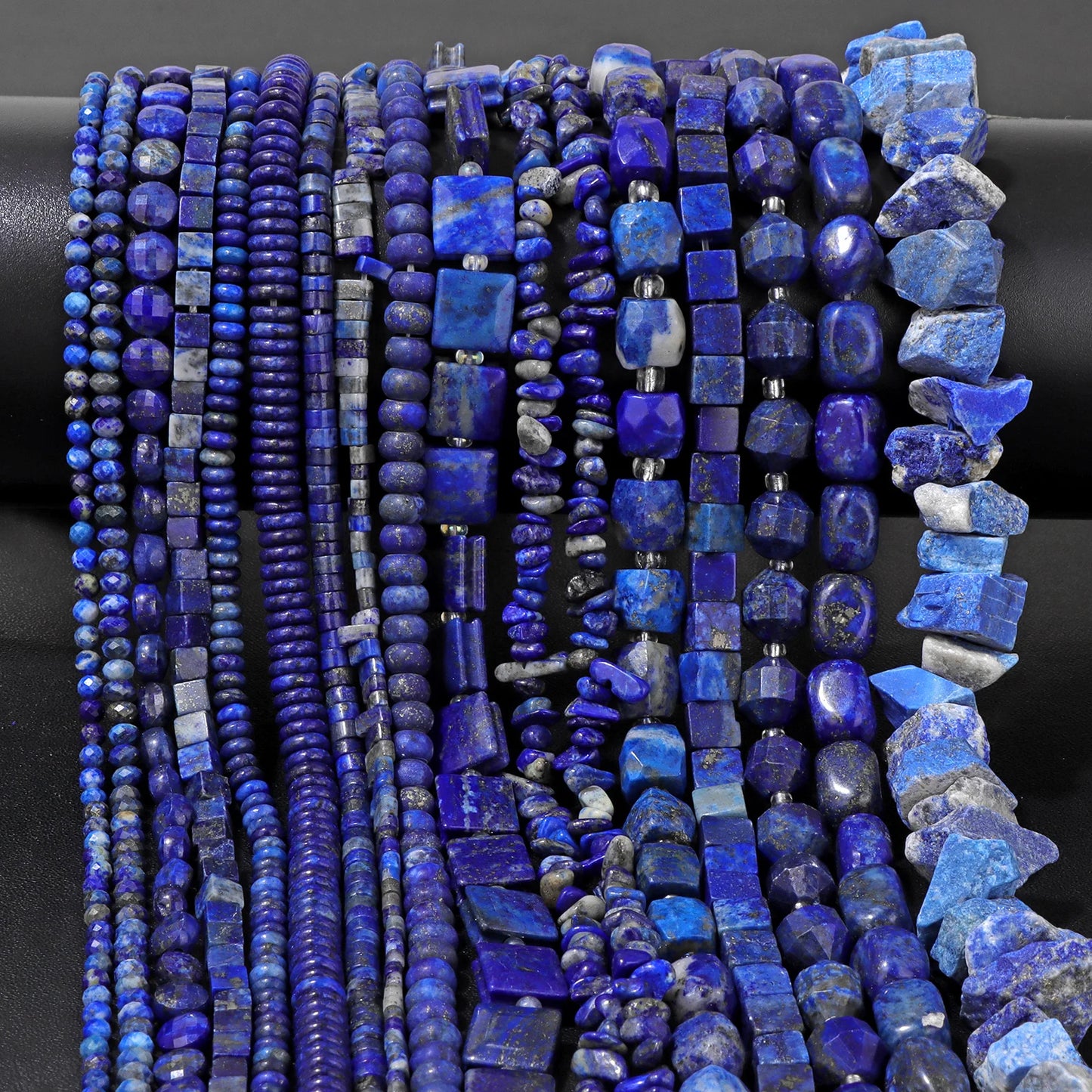 Natural Lapis Lazuli Healing Stone Bead Handmade Necklace Bracelet Bead Accessories For DIY Wisdom,Confidence,Prosperity Jewelry