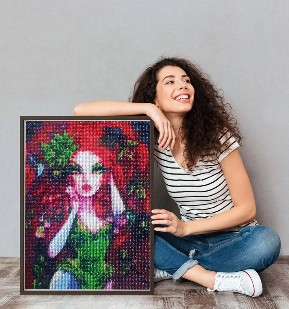 5D Diamond Painting Goth Girls Wonderland Collection Bizarre Art Full Square Diamond Embroidery Cross Stitch Diamond Mosaic Kit