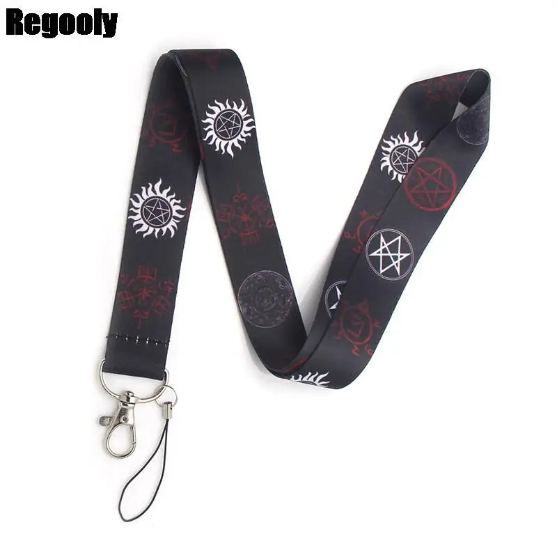 Supernatural SPN Fashion Women Card Holder Lanyard Colorful Badge Reel Nurse Doctor Student Exhibition ID Card Clip Badge Holder