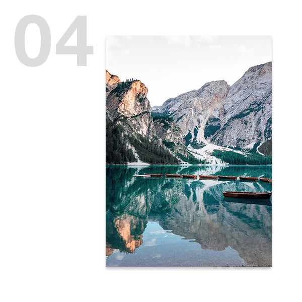 High Cow Nature Photography Landscape Wall Art Canvas Posters Aesthetic Prints Decorative Paintings Pictures for Home Room Decor