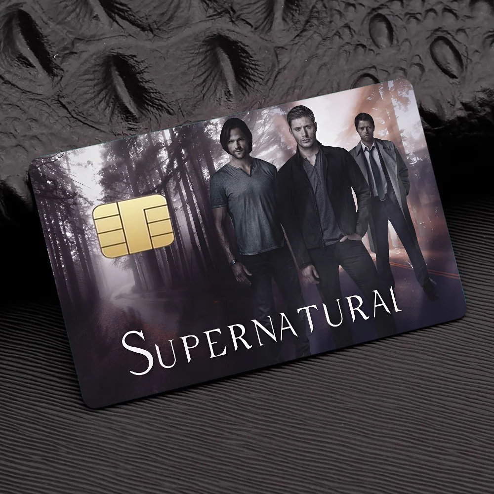 TV Play Series Supernatural Movie100% Hot Sale Amine Credit Debit Bank Card Bus Card Film Skin Sticker