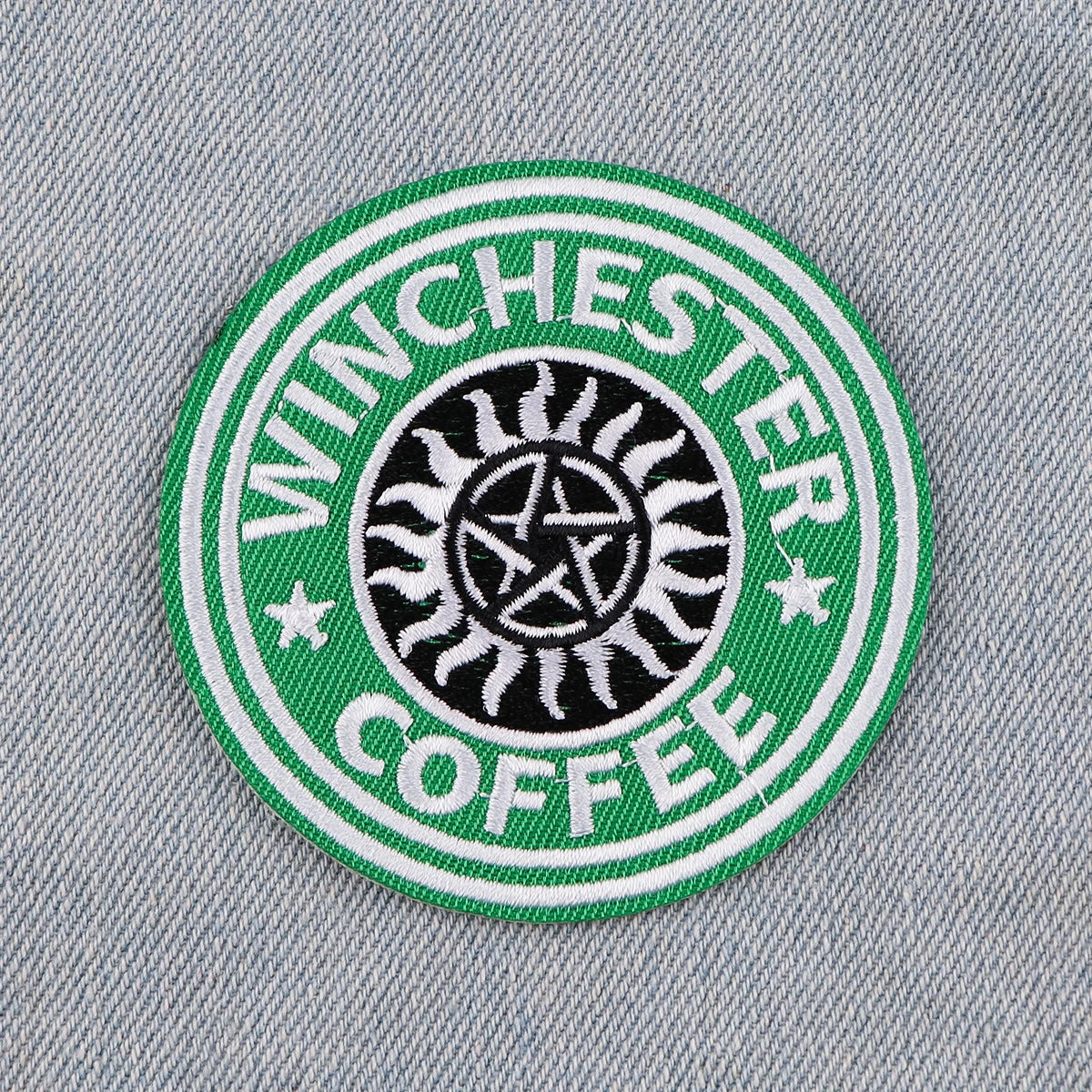 Supernatural TV Series Patch Iron On Patches For Clothing Stickers Embroidered Patches On DIY Clothes Stripes For Students