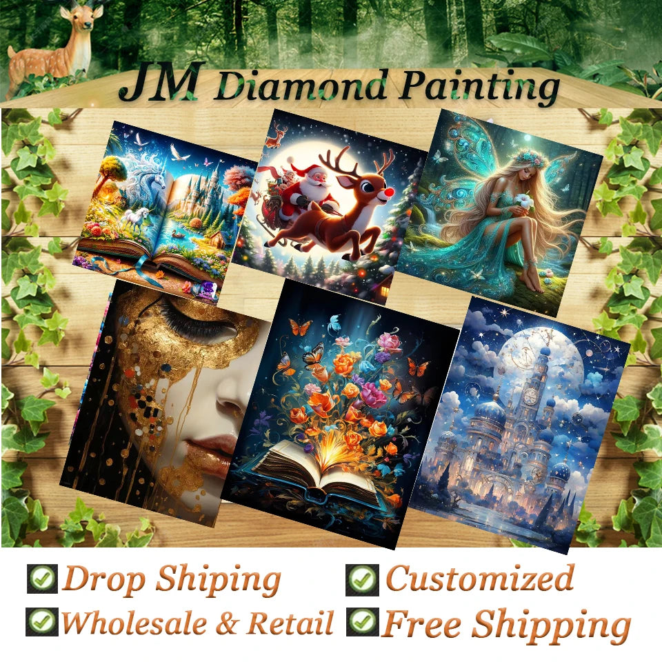 5D Diamond Painting New Colorful Hair Cartoon Girl Diamond Mosaic Cute Portrait Full Square Round Arts And Crafts Handmade Gift