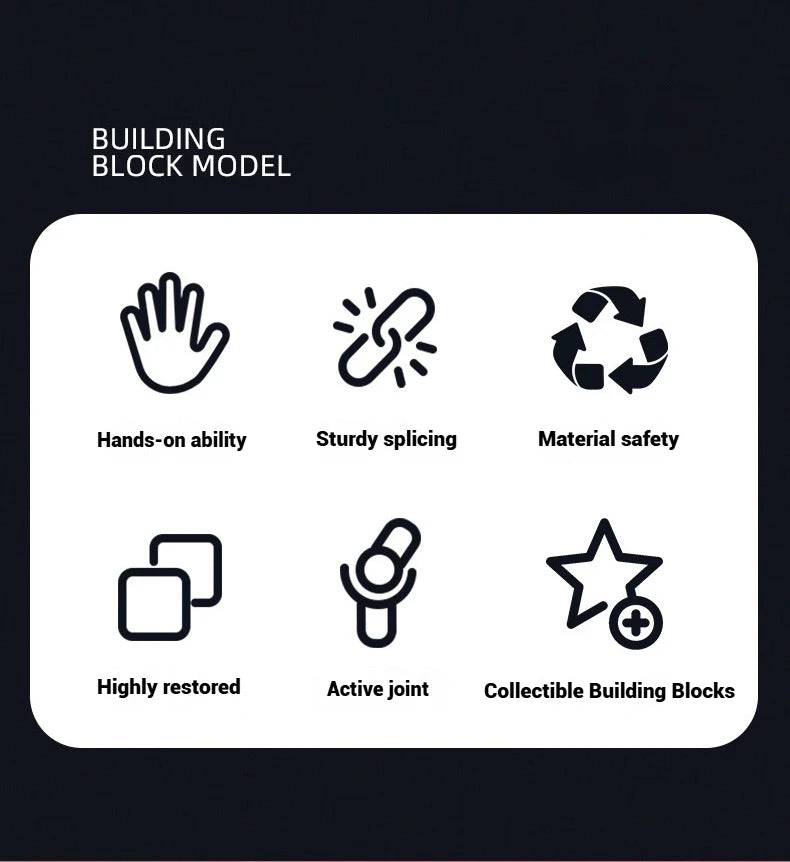 Brick Head Z model building toys, creative home decorations, building blocks sets, children's birthday gifts, educational toys